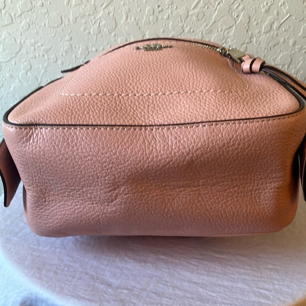 Coach: Pink Andi (F30530) Mini Leather Backpack- Silver Tone - Picture 14 of 16